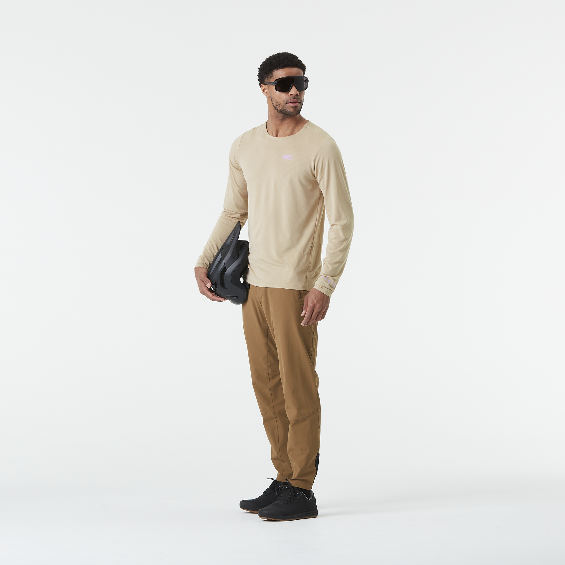 MTB t-shirts OSBORN LS TECH TEE Plaza Taupe
