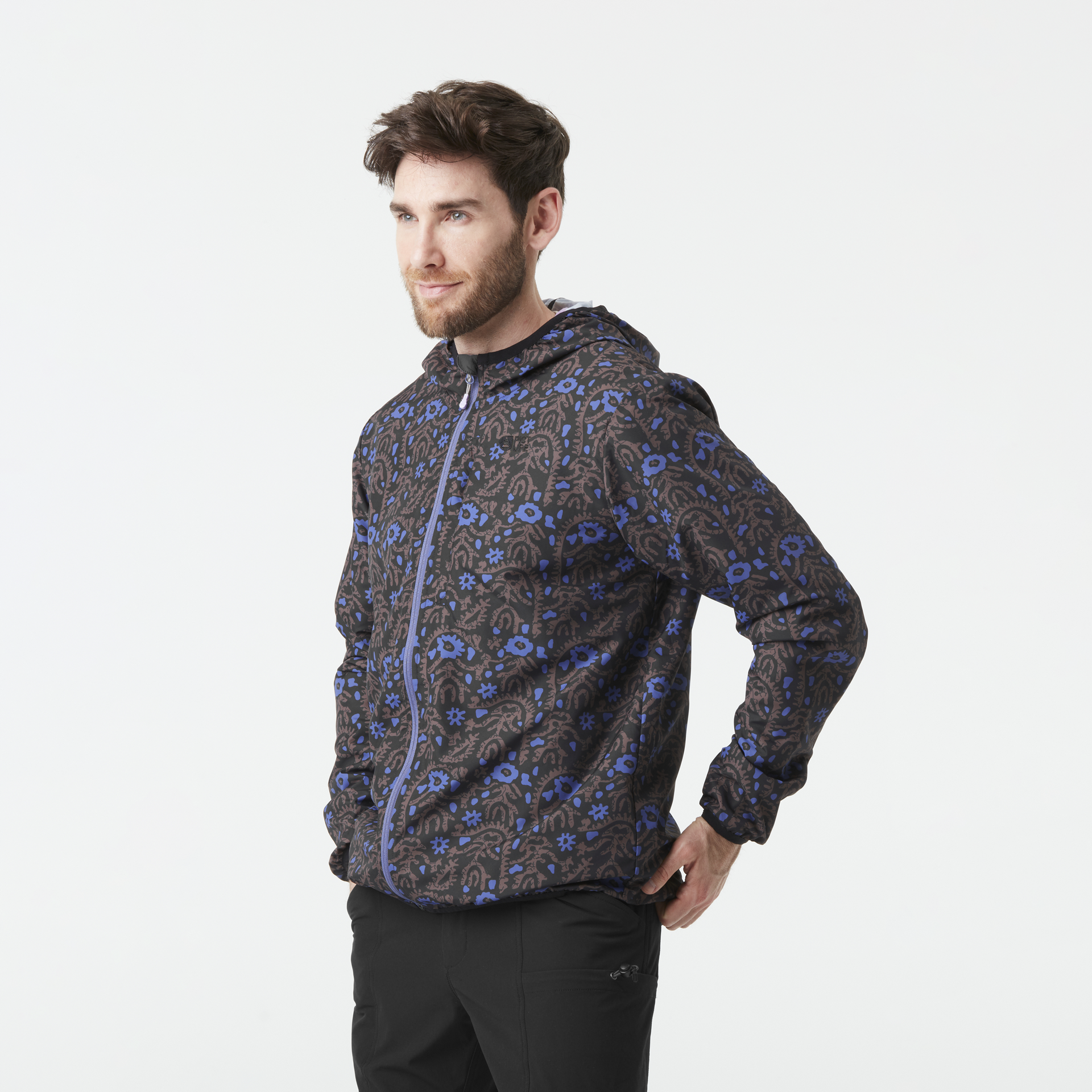 Hiking SCALE PRINTED JKT Ancolie Print