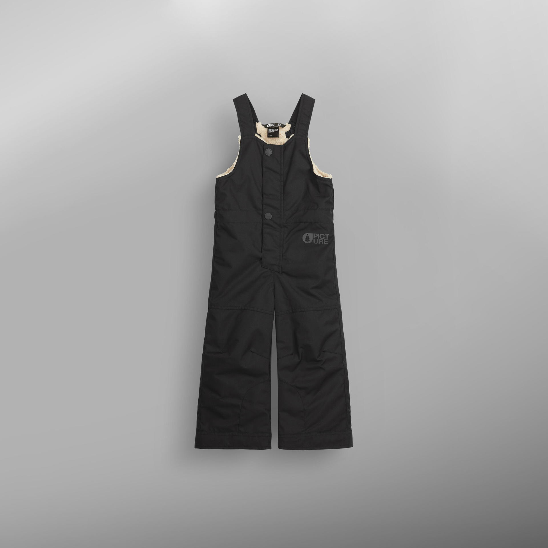 SNOWY TODDLER BIB PANTS Black