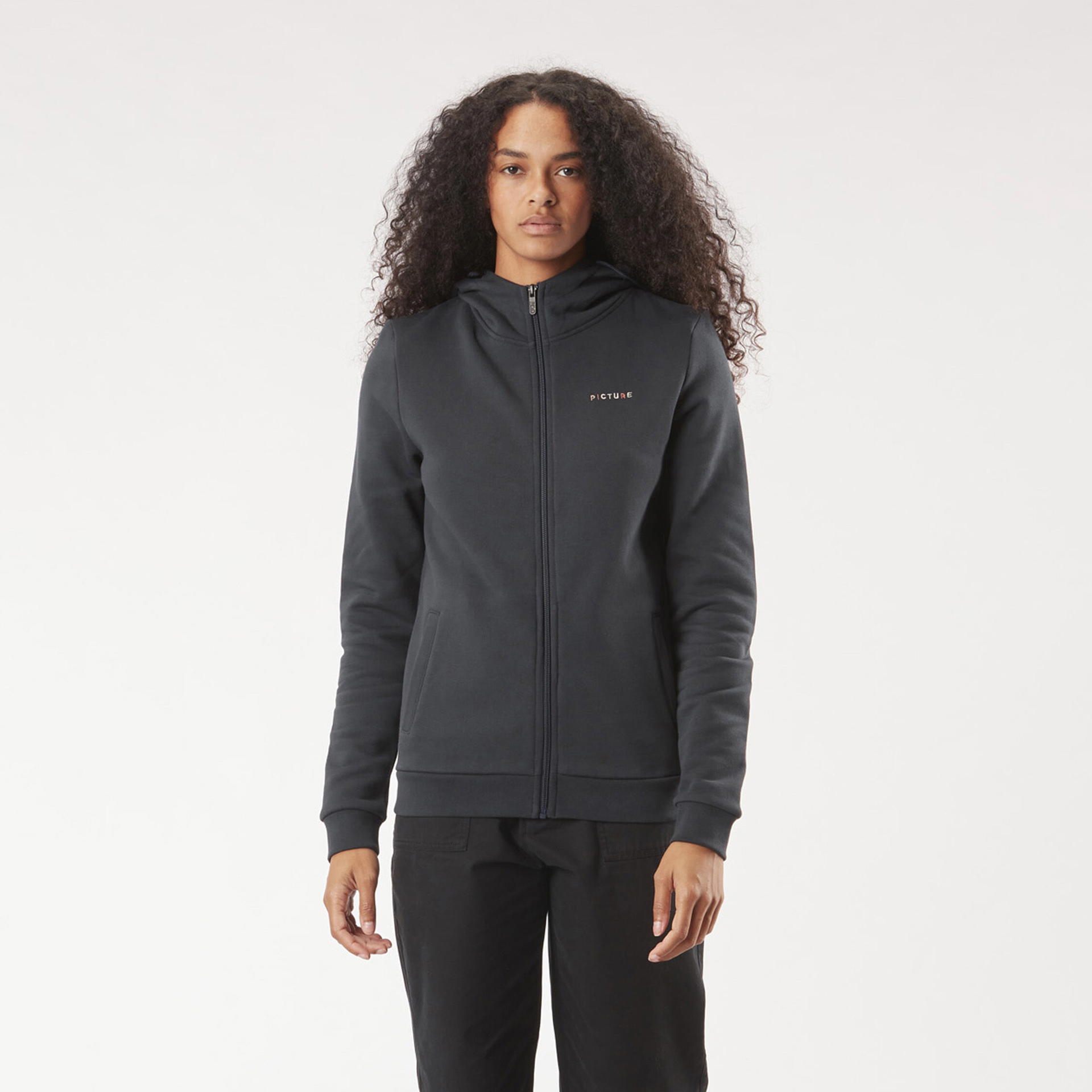 Femme BASEMENT ZIP HOODIE W Dark Blue