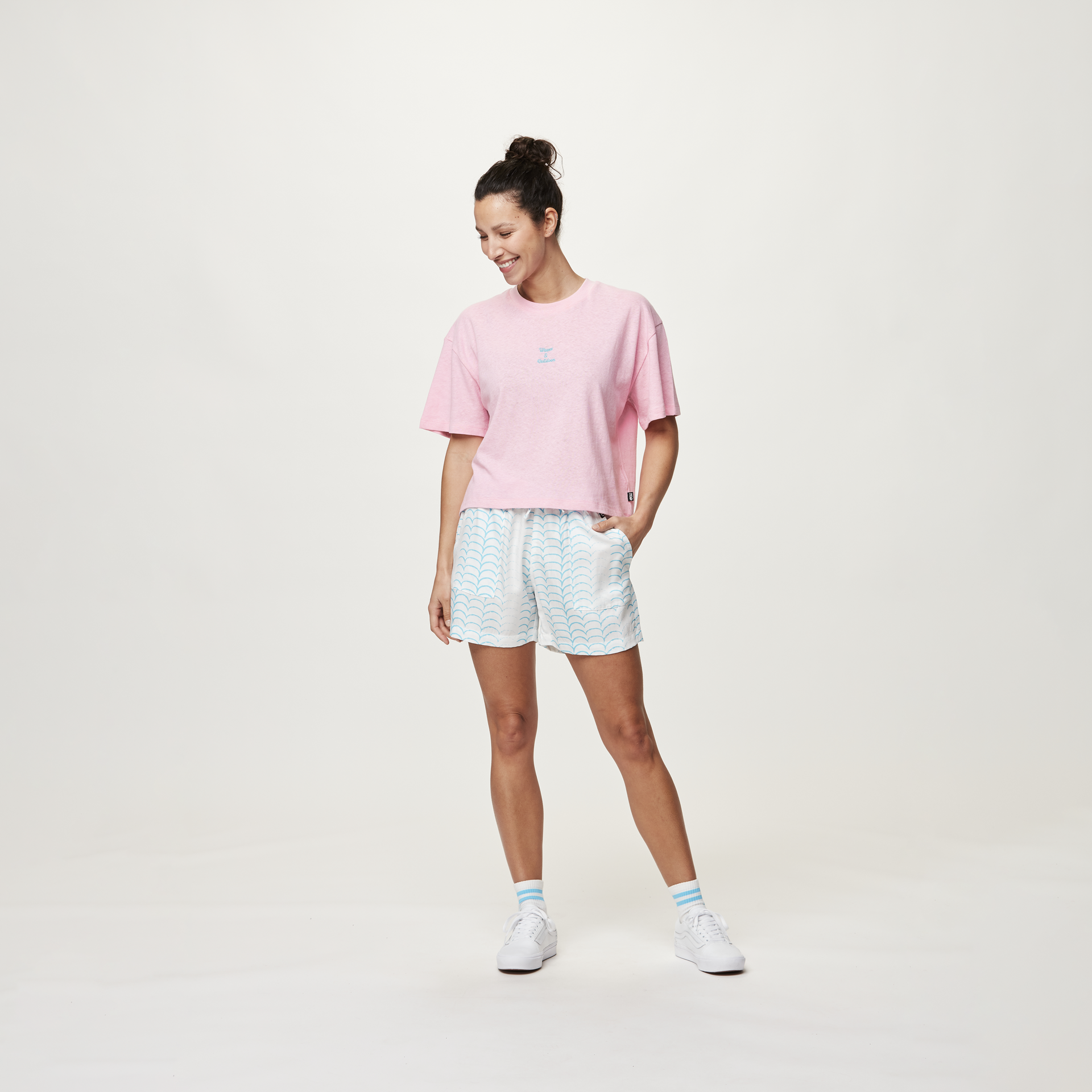 MILOU SHORTS Water stripes Print