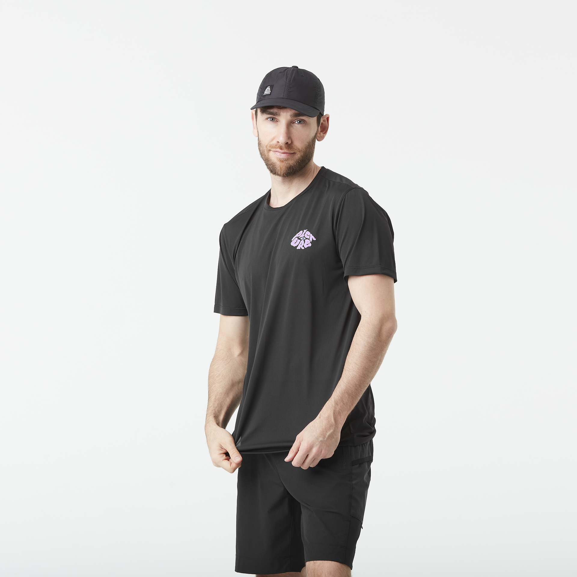 New collection men TRAVIS TECH TEE Black