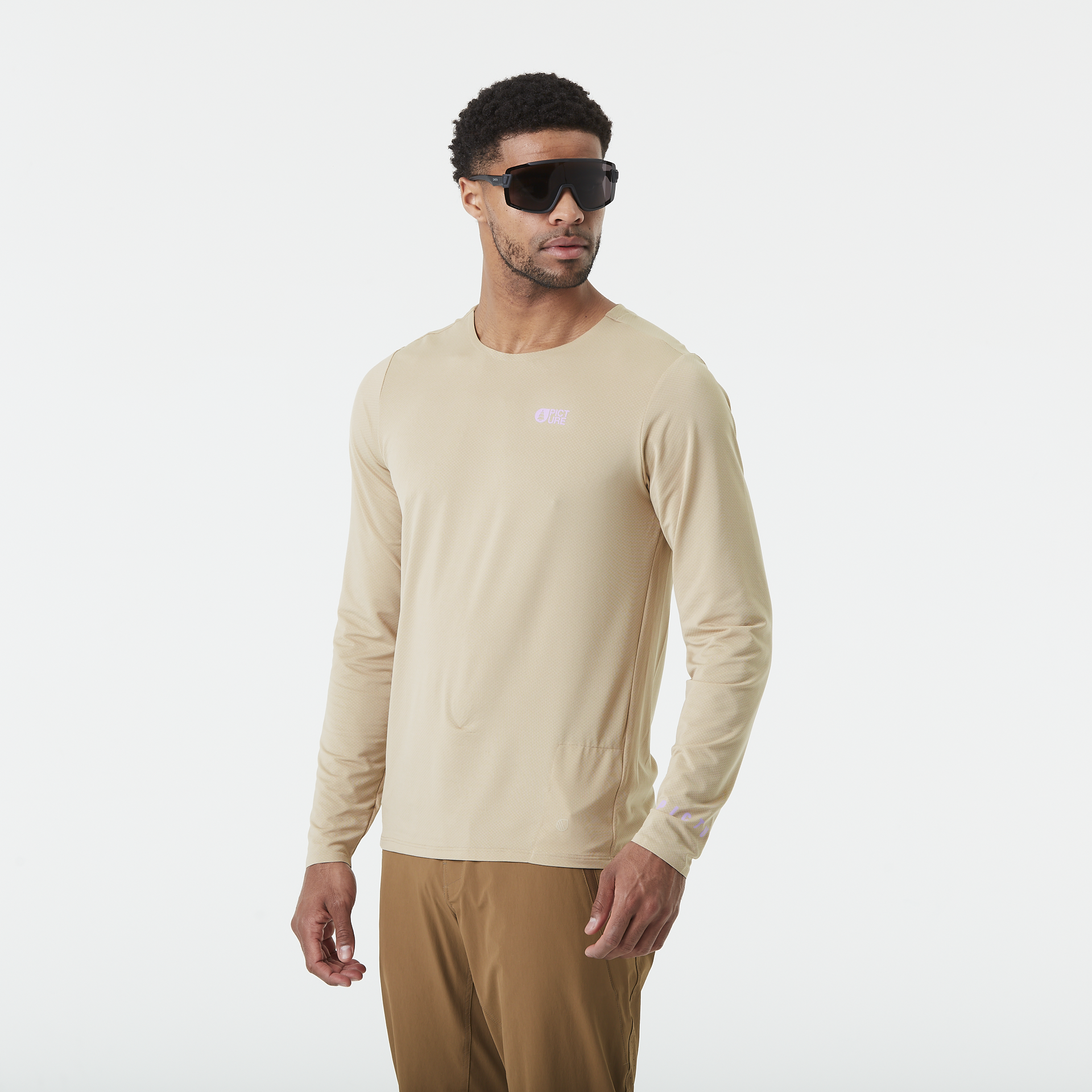 New collection men OSBORN LS TECH TEE Plaza Taupe