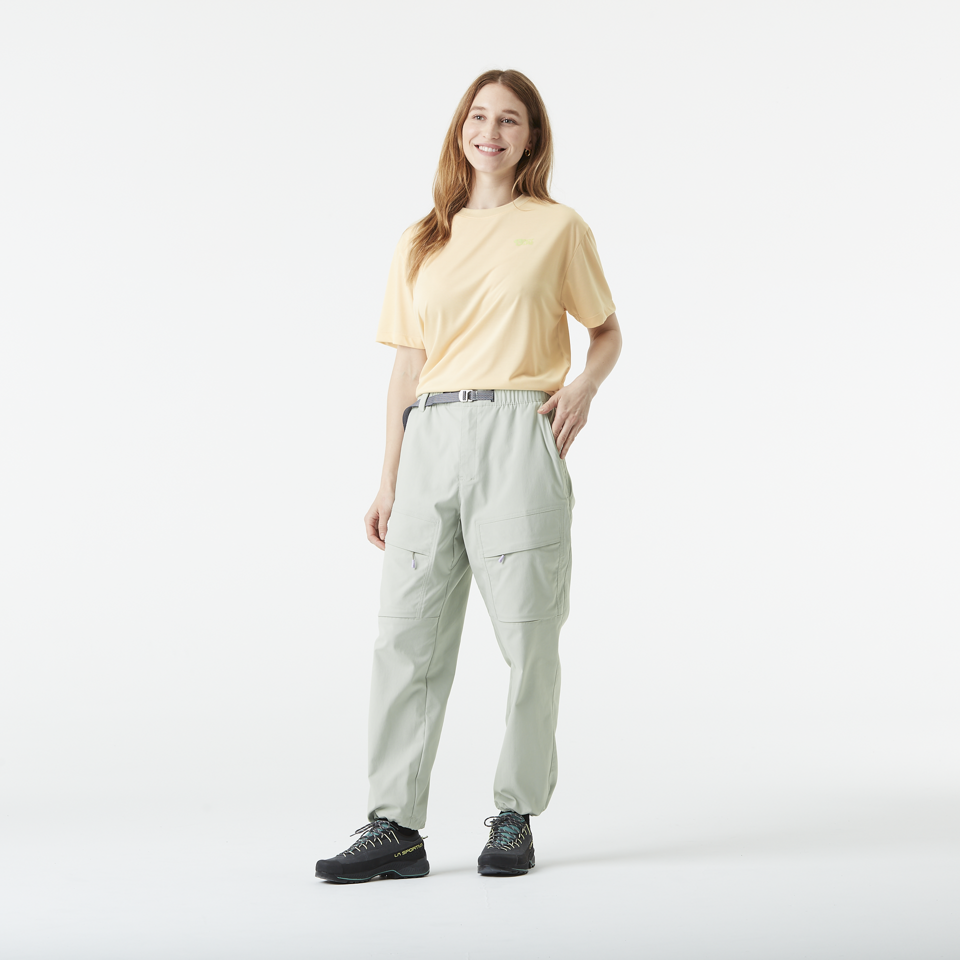 Bottoms HAVOR W CARGO PANTS Cloudy Blue