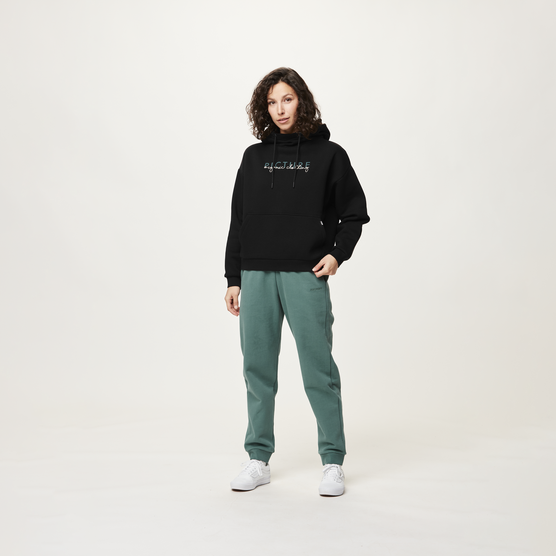 HENIA HOODIE Black Green