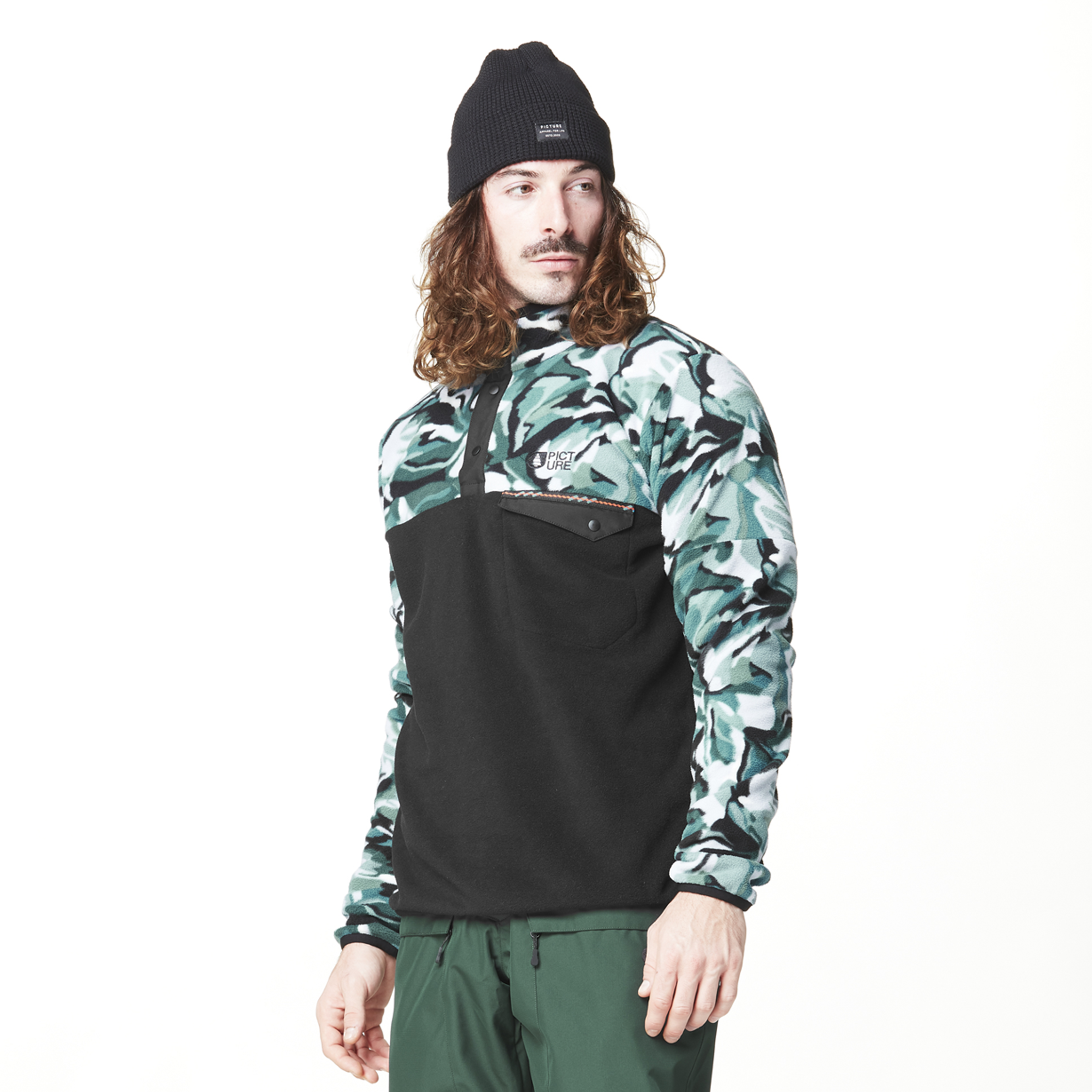 ARCCA 1/4 PRINTED FLEECE Ponderosa Pine Peppup P