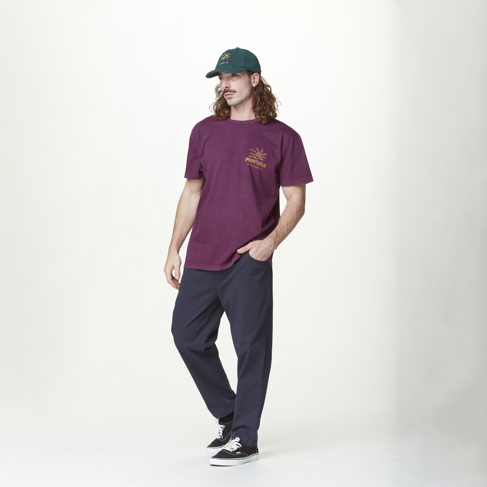KOLEOH TEE Purple Wine Washed