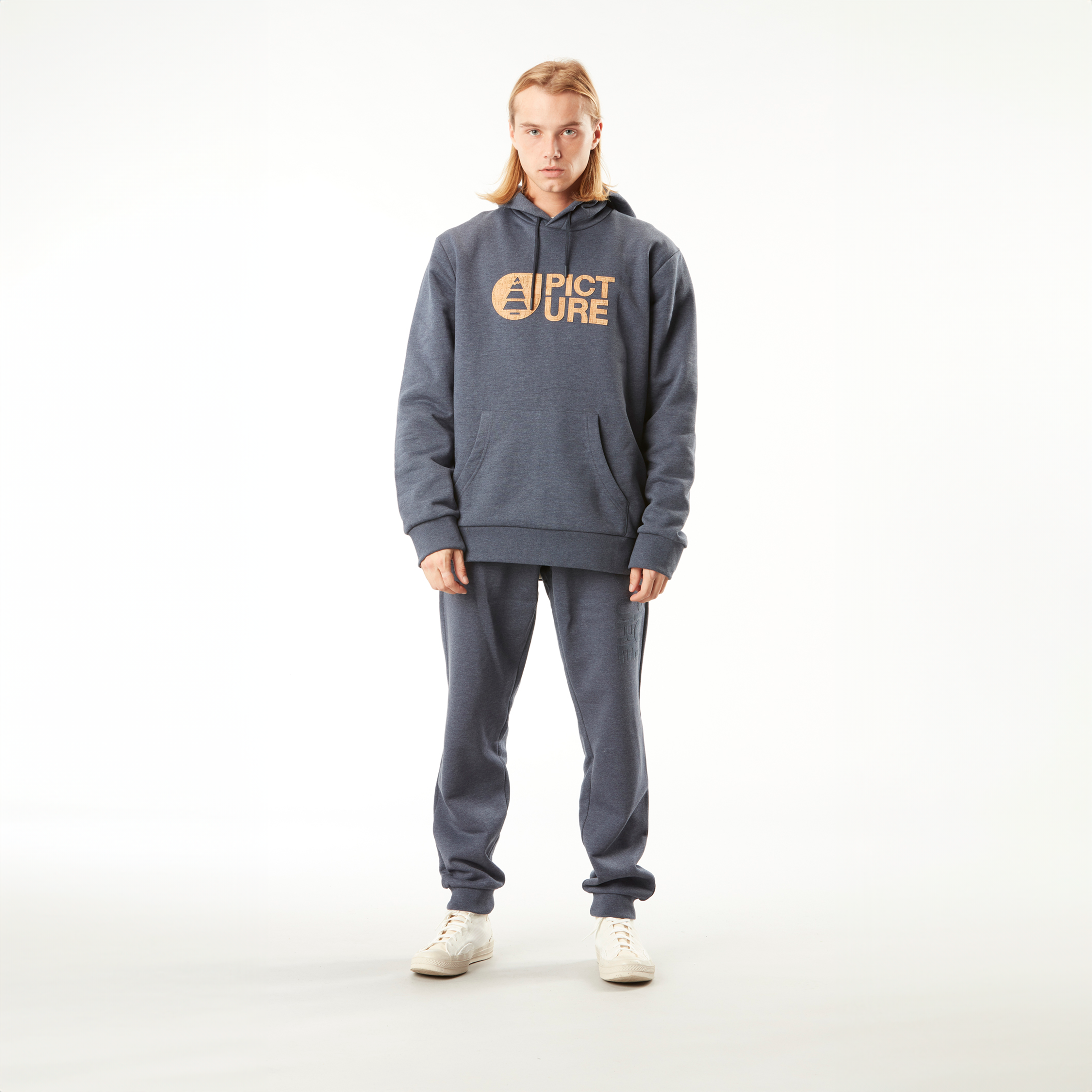 Sweats & hoodies BASEMENT CORK HOODIE Dark Blue Melange